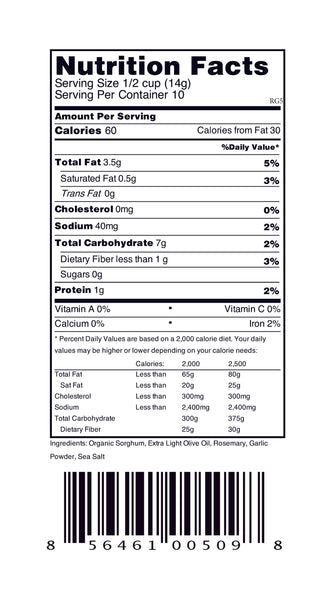 Popped Sorghum Vegan Variety 5-Pack