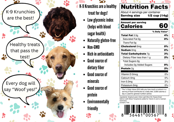 K-9 Krunchies Salmon & Olive Oil 2 oz