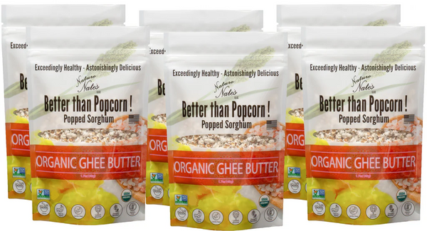 Organic Popped Sorghum with Ghee Butter
