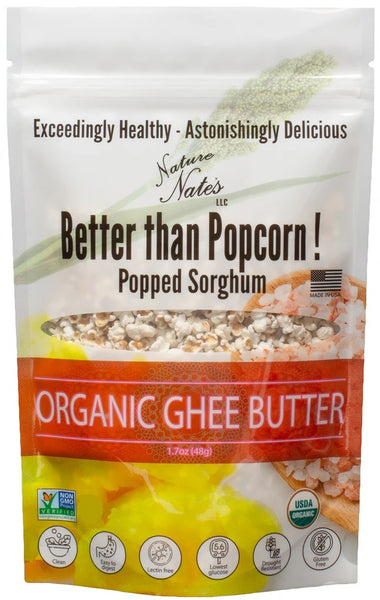 Organic Popped Sorghum with Ghee Butter