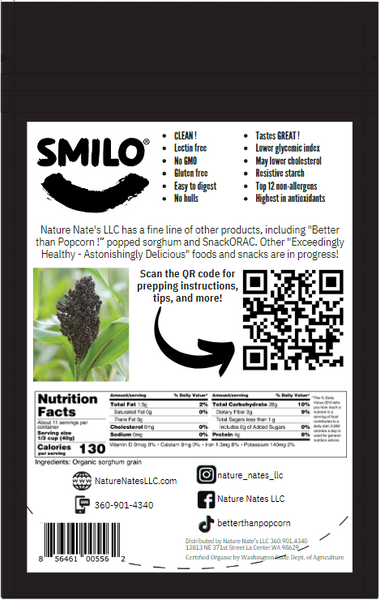 Organic Black Sorghum Grain