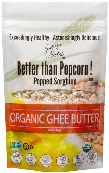 Organic Popped Sorghum with Ghee Butter