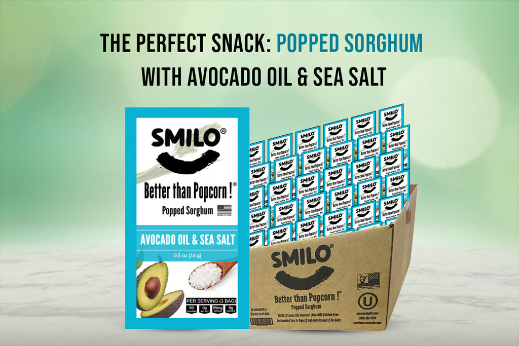 The Perfect Snack: Popped Sorghum with Avocado Oil & Sea Salt
