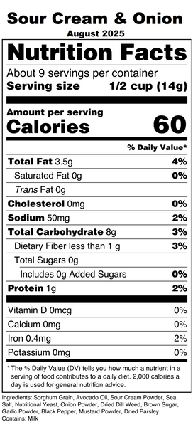 Popped Sorghum Flavor Of The Month!