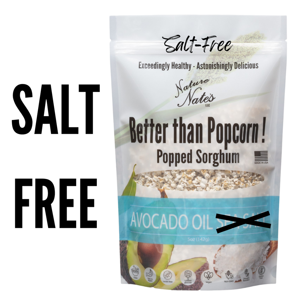 SALT-FREE Avocado Oil Popped Sorghum