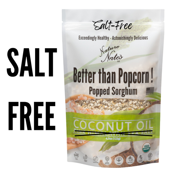 SALT-FREE Coconut Oil Popped Sorghum