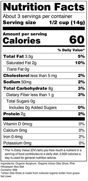 Popped Sorghum with Ghee Butter