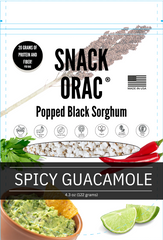 Snack-ORAC Black Popped Sorghum Spicy Guacamole