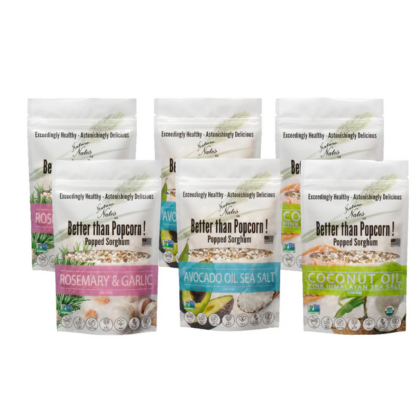Popped Sorghum Vegan Trio