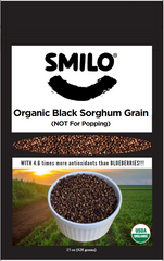 Organic Black Sorghum Grain - 15oz *NOT FOR POPPING*