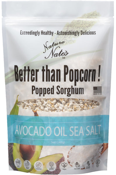 Popped Sorghum Avocado Oil  & Sea Salt