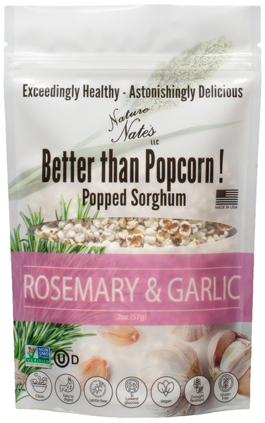 Popped Sorghum Rosemary & Garlic