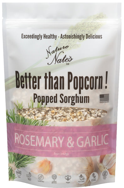 Popped Sorghum Rosemary Garlic